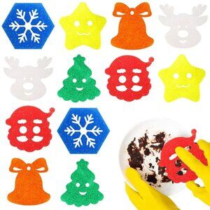 12 Pack Christmas Sponges Christmas Kitchen Decor Cleaning Sponges, NEW